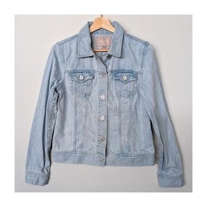 Banana Republic Light Wash Denim Jacket, Size S